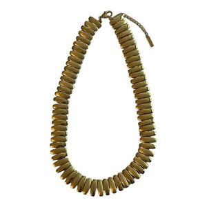 NAPIER Goldtone Choker Collar Necklace 2 in Extension Vintage Party Work READ